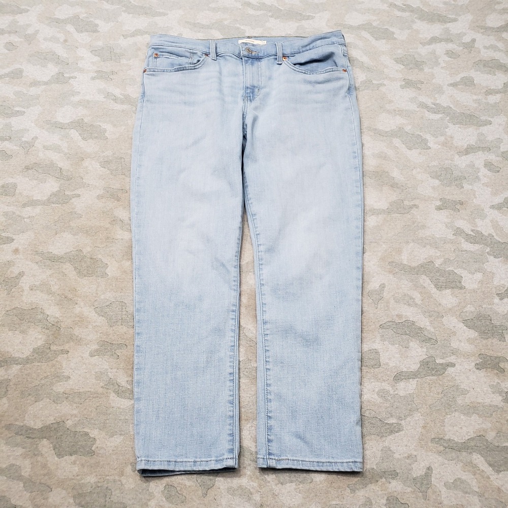 Levi's Jeans Womens 31 Blue Boyfriend Denim Light Wash Stretch